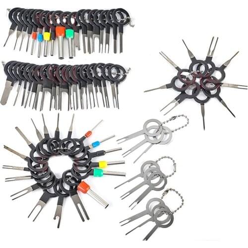 73pcs Automotive Plug Terminal Remove Tool Set Key Pin Electrical Wire Crimp Connector Extractor Kit Car Accessories