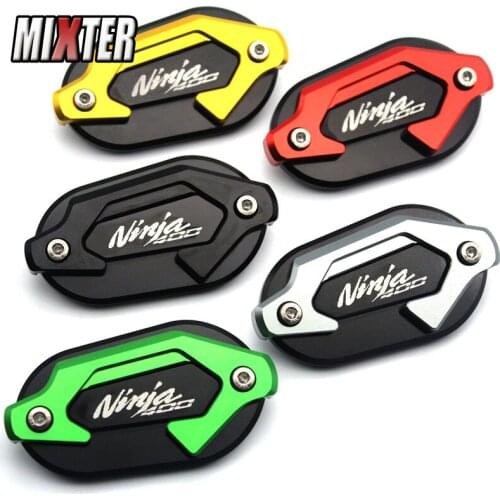 Motorcycle Accessories Front Brake Fluid Reservoir Cap Decorative Cover For NINJA 400 2017-2021 Ninja-400 Ninja400 '17-'21