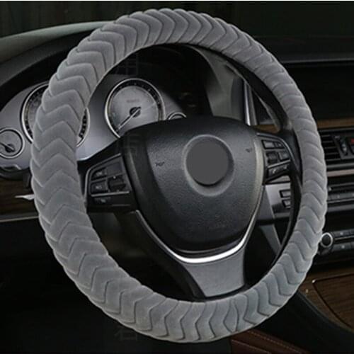 DIY Plush Car Steering Wheel Cover Fur Wheel Cover On The Steering Wheel For Women Steering Case