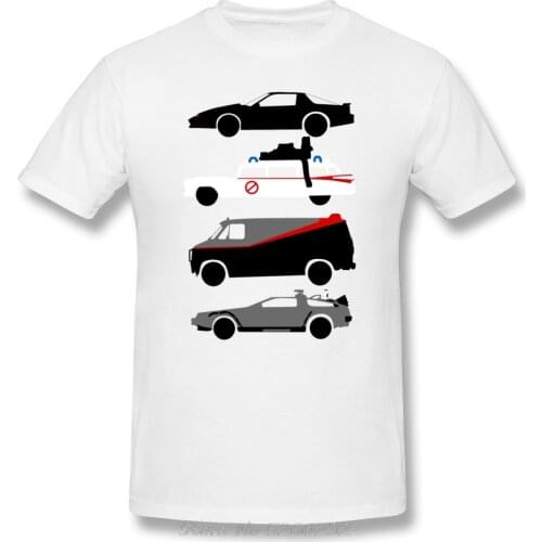 Knight Rider T Shirt The Car The Star T-Shirt Men Classic Tee Shirt Printed Short Sleeves Cotton Funny Tshirt Streetwear