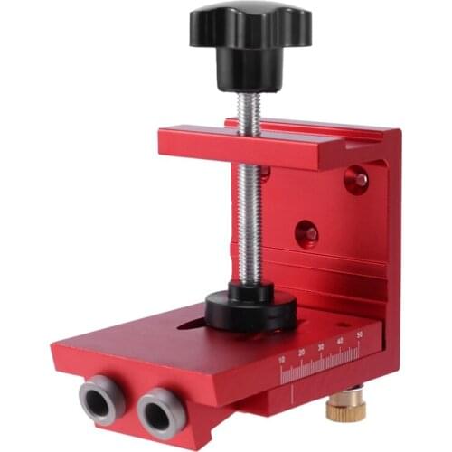 Pocket Hole Drill Guide Dowel Jig Oblique Hole Locator Woodworker DIY Tools with 9mm Working Joinery Step Drill Bit