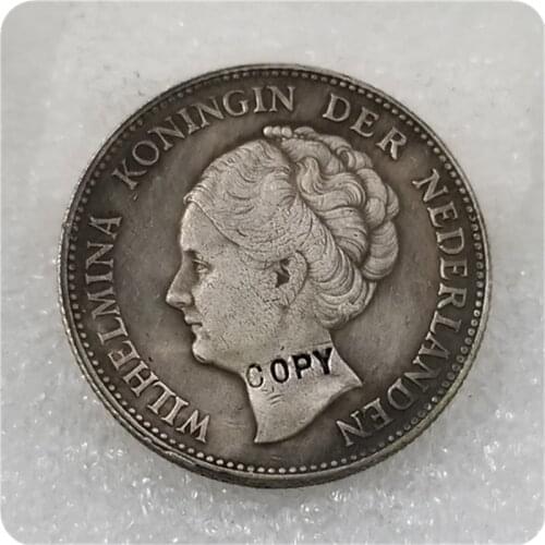 COPY REPLICA 1945 NETHERLANDS 1 GULDEN coin COPY FREE SHIPPING