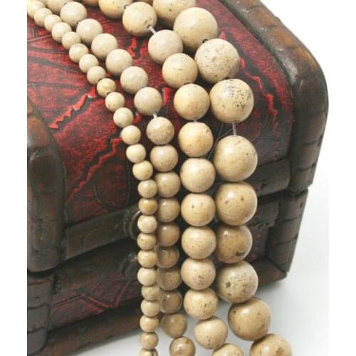 Round Sand Stone Beads 4/6/8/10mm Natural Stone Loose Beads For Jewelry Making DIY Bracelet Necklace Charms 15"(38cm/strand)