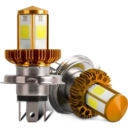 H4 Motorcycle Headlight LED BA20D H6 Bulbs Hi Lo beam Moto LED Motorbike Headlight Lamp 6000K 60W White 12V 1200LM