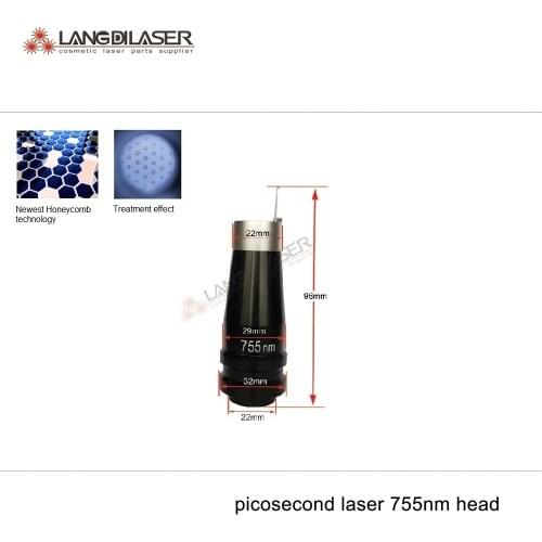 Picosecond laser 755nm honeycomb head , fractional laser head for YAG laser tattoo removal