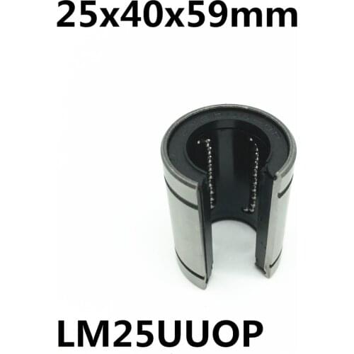 2pcs LM25UUOP 25mm Linear bearings Open Type LM25OP Free shipping 25x40x59 mm