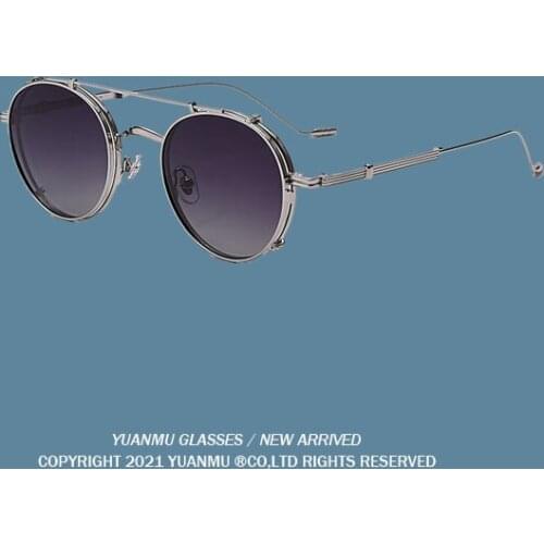 Korean Prescription Eyeglasses Frame With clip men Women Round Myopia Optical Gentle Glasses Frame