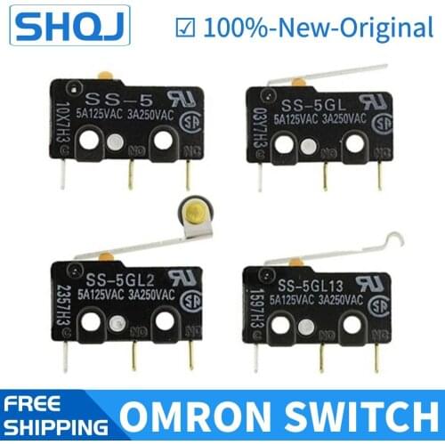 OMRON micro switch 10PCS SS-5 SS-5GL SS-5GL2 SS-5GL13 100%-new-original