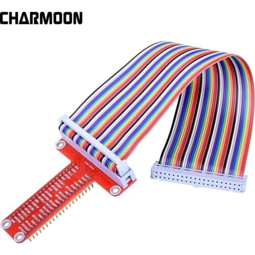 RPi GPIO Breakout Expansion Board + 40pin Flat Ribbon Cable For Raspberry Pi 3 2 Model B & B