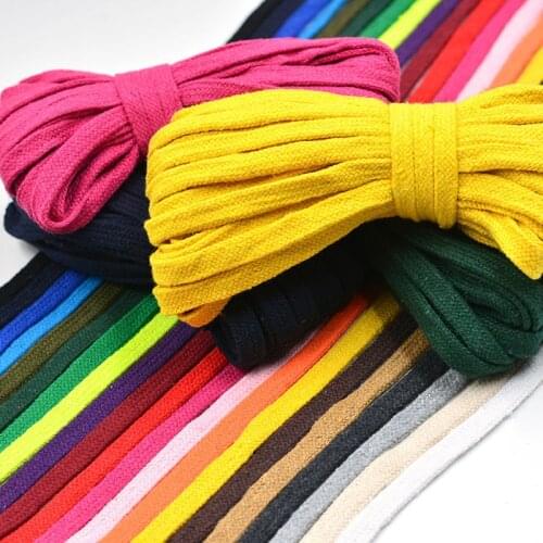 10mm Cotton Flat Rope Cord Hollow Twisted Woven String Braided Wire Rope DIY Handmade Home Crafts Pants Shoes Bag Accessories 5y