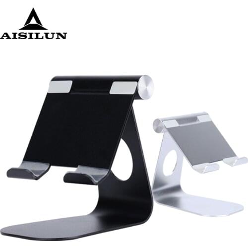 IPad Stand Tablet Holder Adjustable Aluminum Desktop Mount Cradle Air Mini 4-12 Inch Samsung IPhone Support Dock Bracket Cushion