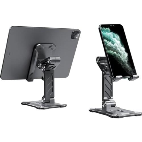 Foldable Desktop Tablet Mobible Phone Holder Cradle Stand for iPhone iPad Height Angle Adjustable Phone tablet holder Tablet
