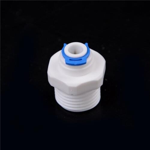 Useful 1/2'' Thread Male To 1/4'' Push-in Fit RO Water Quick Connect Tube Quick Connect 1PCS