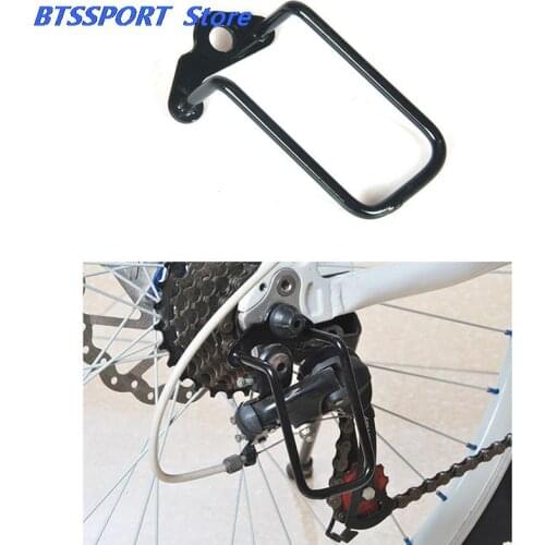 Bike Derailleur Chain Guard Gear Adjustable Steel Black Bicycle Bike Rear Gear Derailleur Chain Guard Protector Bike Accessories