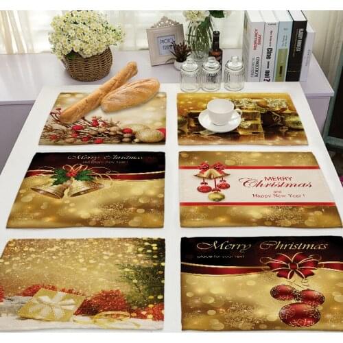 Christmas theme table mat place mats for dining table dinning table mat table mat placemats for dining table Oilcloth on table