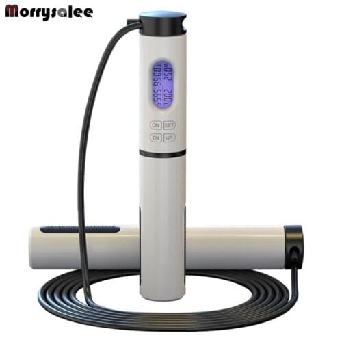 Jump Ropes with Counter Sports Fitness Adjustable Fast Speed Counting Jump Skip Rope Skipping Wire Gym Fitness Equipment