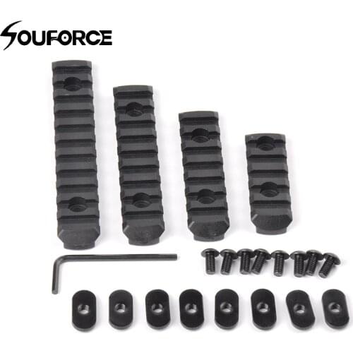 Tactical Rifle Element Polymer Picatinny Weaver Rail For MOE Handguard Compatible with Fashlight Laser scope Pack of 4 pcs