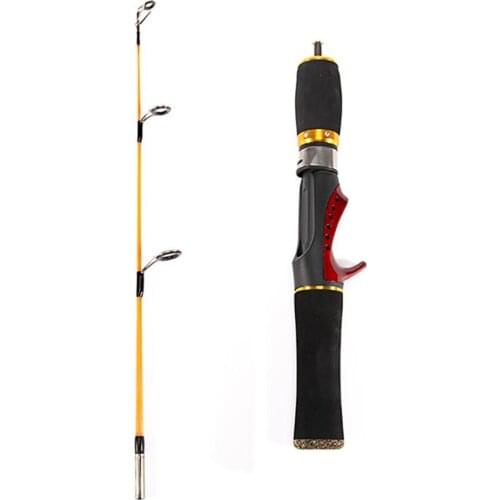 52cm Fishing Pole Double-section Glass Fiber Reinforced Plastics Ice Fishing Rods Lotus Interface Rod Sea Tackle Accessory