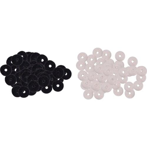 Pack of 50 Felt Guitar Strap Buckle Block Washer Safety Strap Lock Washer Gaskets DIY