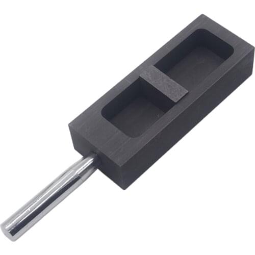 High Quality Graphite Ingot Mold Crucible Melting Casting Mould for Gold Silver Metal - 1 Kg (135x50x30mm)