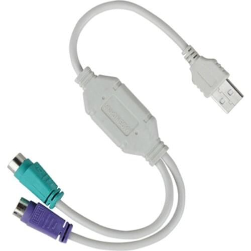 High Quality USB To PS/2 Cable Adapter Converter Mouse Keyboard Converter Adapter For PS2 Interface Connector