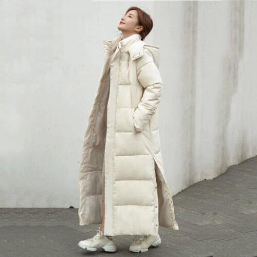 Winter Clothes Coats Women over the knee Long Thick Warm Cotton Coat Large size Winter Down Jacket Hooded Windproof Coats Woman