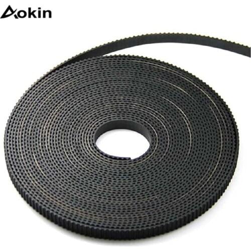 1pc PU Pulley Belt Black 2GT Open Synchronous Timing Belt High Quality Width 6mm Rubber Suitable For 2GT 3D Printer New