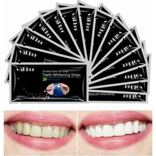 14/28pcs Charcoal Teeth Whitening Strips Tooth Stain Removal Oral Hygiene Care Dental Shade Bleaching Kit Enamel White Tools