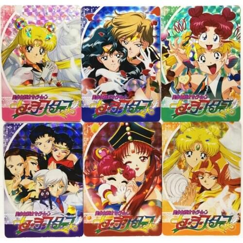 36pcs/set Sailor Moon Refractive Process Toys Hobbies Hobby Collectibles Game Collection Anime Cards