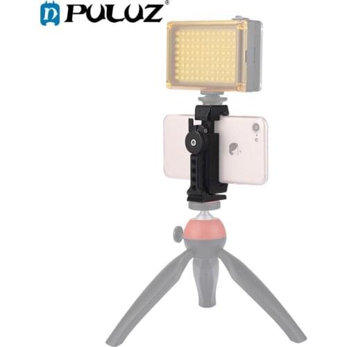 PULUZ Photo Studio Accessories 360 Degree Rotating Photography Phone Metal Clamp Holder Bracket, For iPhone, Xiaomi, Smartphones