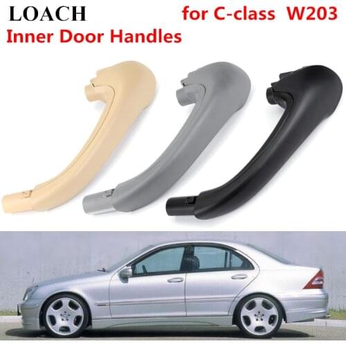 Car Interior Door Handles for Mercedes for Benz W203 C-Class C C230 C280 C350 Front Left Right Black Gray Beige Pull Trim Bar