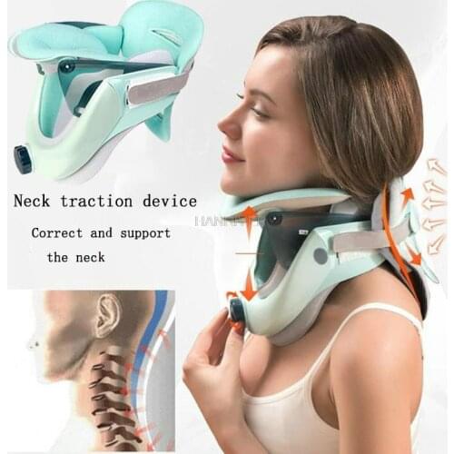 Cervicale Houding Corrector Tractie Stretch Apparaat Nek Brace Hot Comprimeren Opblaasbare Cervicale Ondersteuning Fysiotherapie
