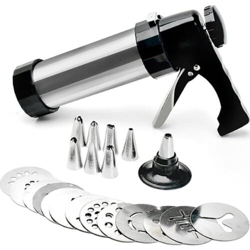 DIY Baking Tools Cookies Cutter Mould Press Gun Stainless Steel Biscuit Cookies Maker