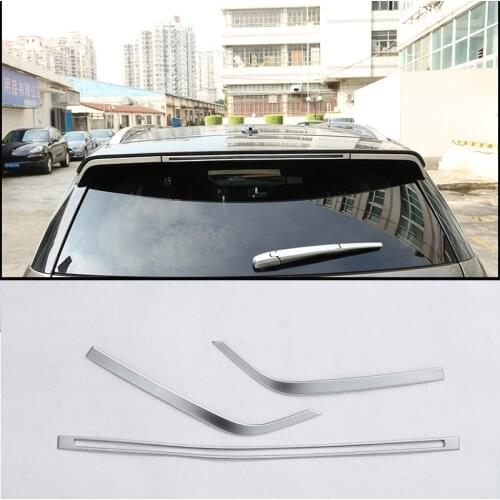 For Land Rover Discovery Sport 2015-2018 Car ABS Rear Door Brake Light Strips Trim Accessories 3pcs