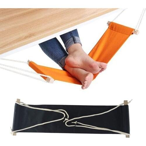 Desk Feet Resting Hammock Home Office Working Portable Foot Support Canvas Breathable Hammock