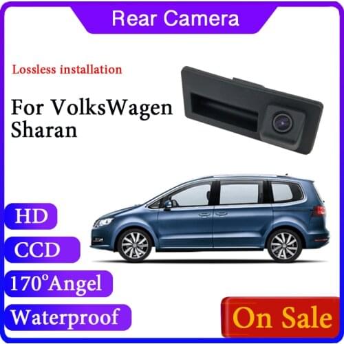 For Volkswagen VW Sharan 2009~2020 Rear Look View Wide Angle Handle Camera