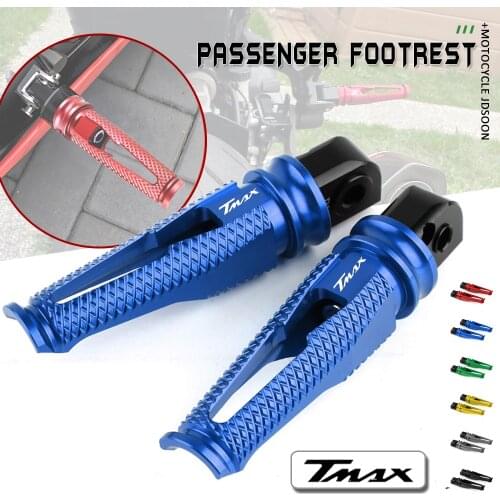 For YAMAHA TMAX 530 500 T-MAX 530 TMAX530 TMAX500 T-MAX 500 Scooter Motorcycle Foot Pegs Pedals Aluminum Rear Passenger Footpegs