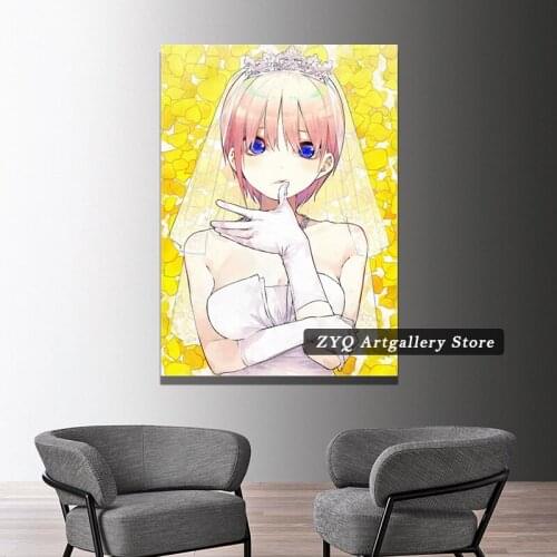 Home Decoration Ichika Nakano Anime Canvas Painting HD Prints Poster Wall Art Modular Pictures For Living Room