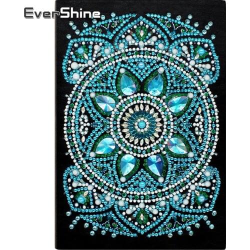 EverShine Diamond Painting Notebook Mandala Picture Rhinestones Special Shape Diamond Embroidery Cross Stitch Diamond Art Hobby
