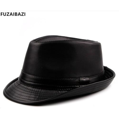 FUZAIBAZI Autumn Winter Trend New Cortex Fedoras Simple Leisure Tourism Mountaineering Fashion Hats Casquette Mens Top Hat