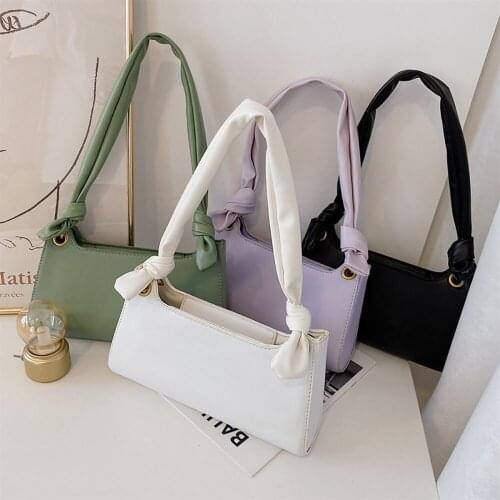 2021 Hot Korean Style Crossbody Bag Handbag Female Simple Casual Shoulder Bag Colorful Pu