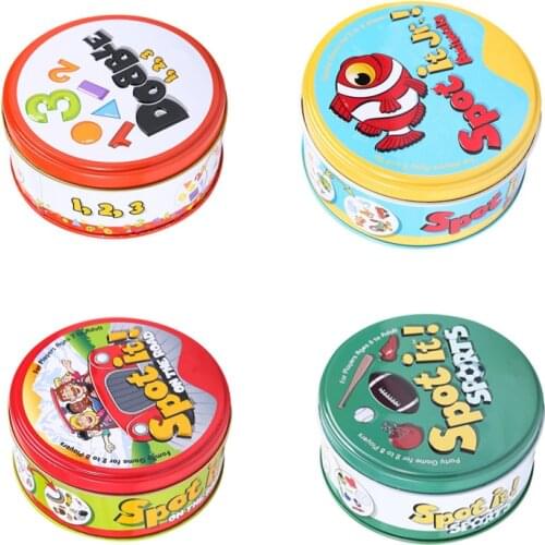 Spot It Card Game Alphabet ABCD Board Games Holidays Dobble Game English Game Party Family Playing Games Card for kids toy