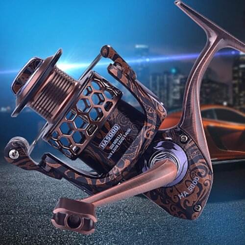 Spool Spinning Fishing Reel 17 + 1BB 5.2: 1 Metal Fishing Reel Wheel High Speed Gear Long Shot Strong Saltwater Fishing Accessor