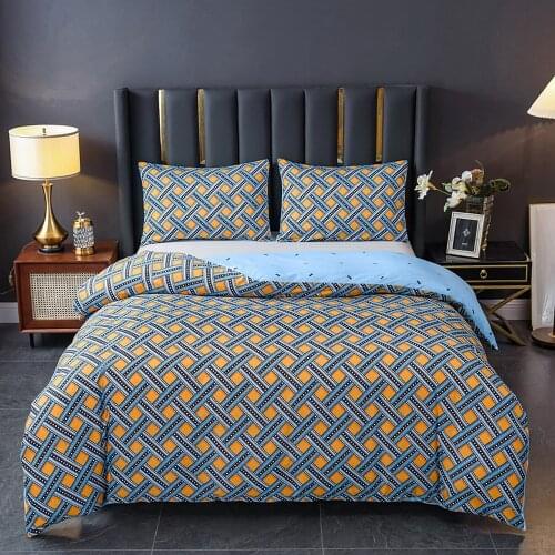 Marbling gray style dropshipping starry sky design duvet cover + pillowcase us full king AU queen UK double 2/3pcs