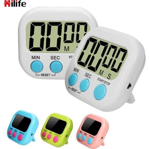 Magnetic Kitchen Tools Cooking Count Down Clock Kitchen Countdown Timer Alarm with Stand LCD Digital Kitchen Timer