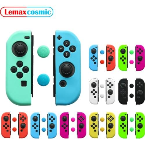 Soft Silicone Joystick Cap Grip Gel Guard Controller Rubber Thumb Stick Protection Case For Nintendo Switch Joy-Con Joycon NS