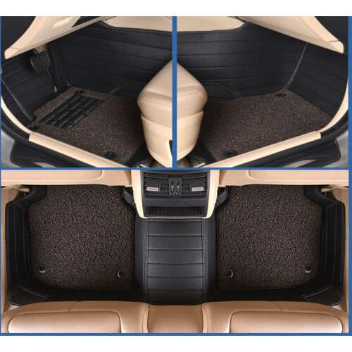 Myfmat new floor mats car rugs leather pad double-layer for ROVER 75 MG TF MG 3/6/7/5 Maserati Coupe Spyder Quattroporte Maybach