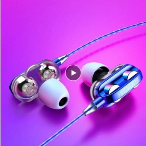 3.5mm Stereo Wired Earphone High Bass Stereo In-Ear Earphones Earbuds Sport For Samsung Xiaomi Line Length 1.2m Portable Audio