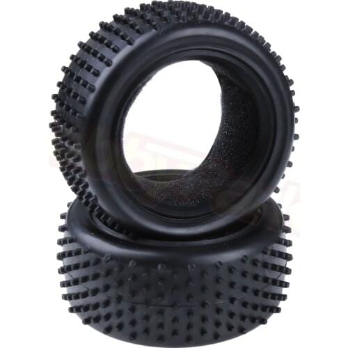 RC Off Road Buggy Tires (Front) with Foam Inserts OD:88mm Width:32mm for 1/10 Scale HSP HPI Himoto Redcat Racing