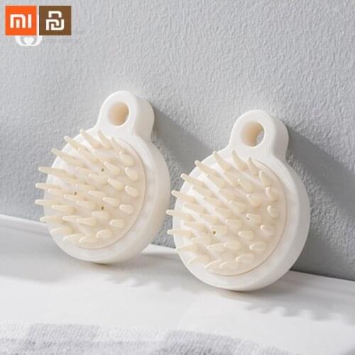 Xiaomi mijia shampoo brush adult massage comb hair comb scalp silicone round itching artifact brush smart brush